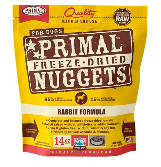 Primal Canine Freeze Dried Raw Food - Rabbit
